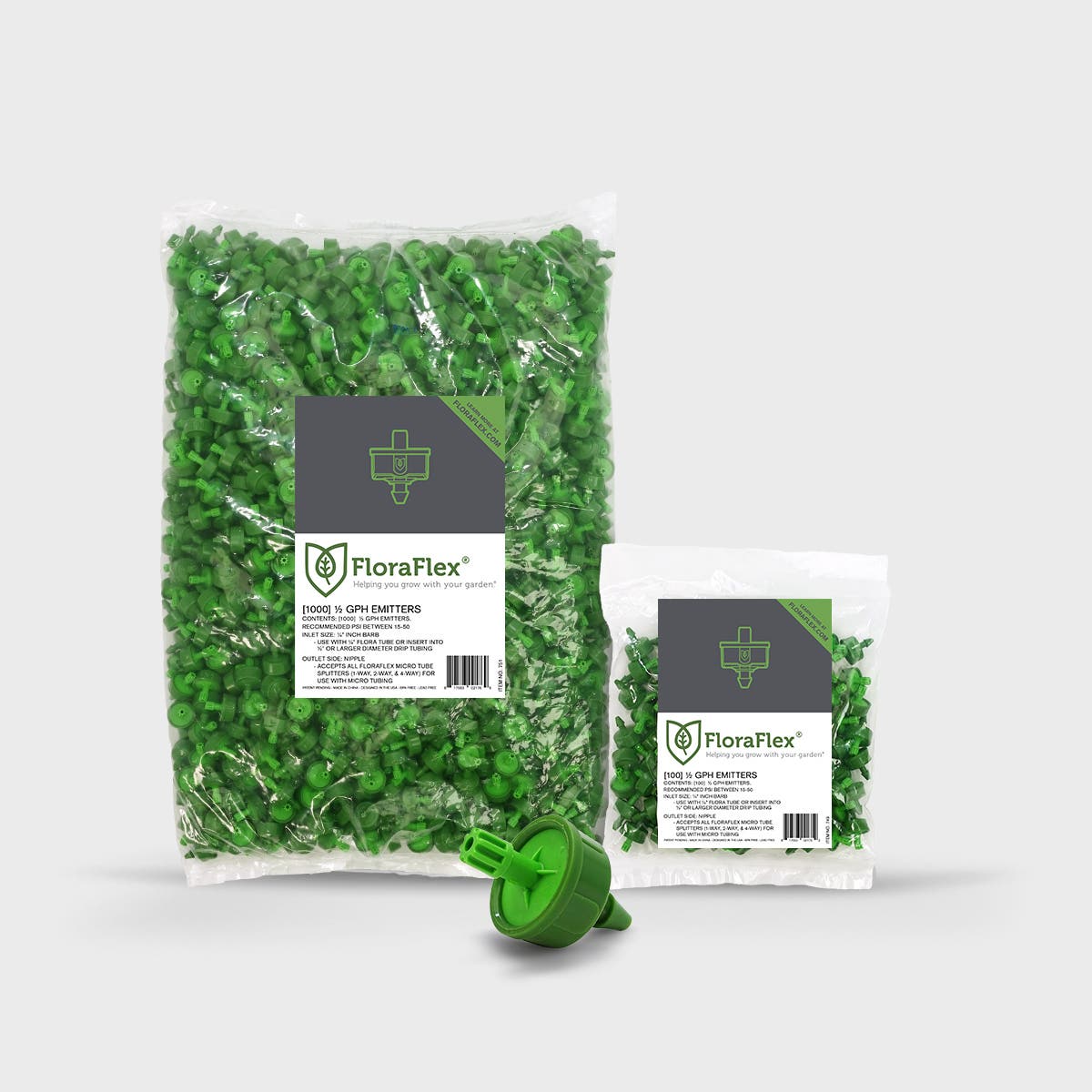 FloraFlex Micro Drip | Emitter 12 GPH | 100pk, 1000pk