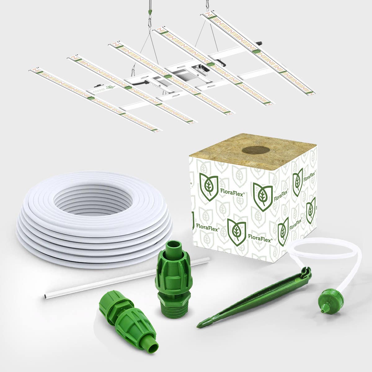 Kit 3 - 400W LED with 6 FloraFlex Wool and Micro Drip Irrigation