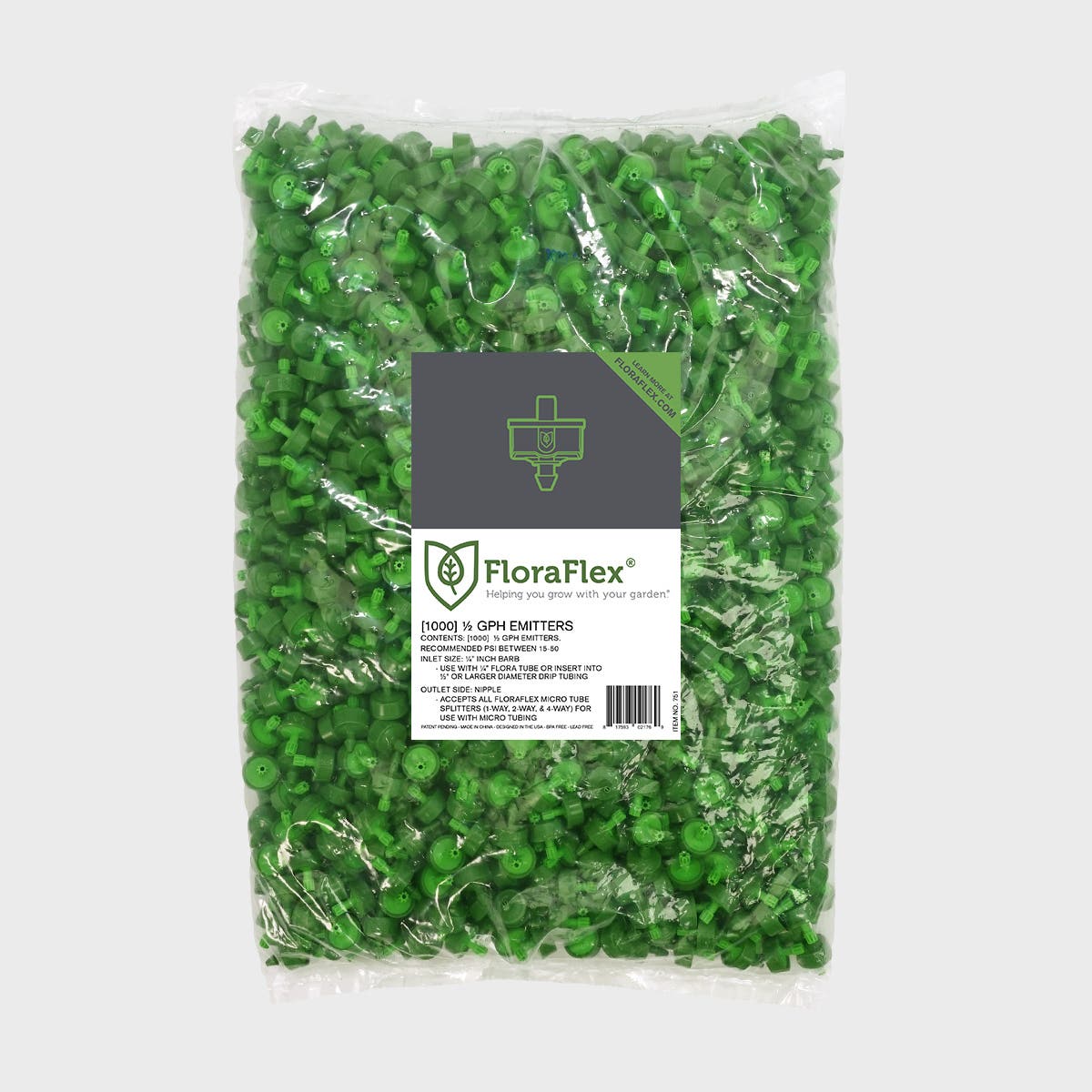 FloraFlex Micro Drip | Emitter 1/2 GPH | 100pk, 1000pk