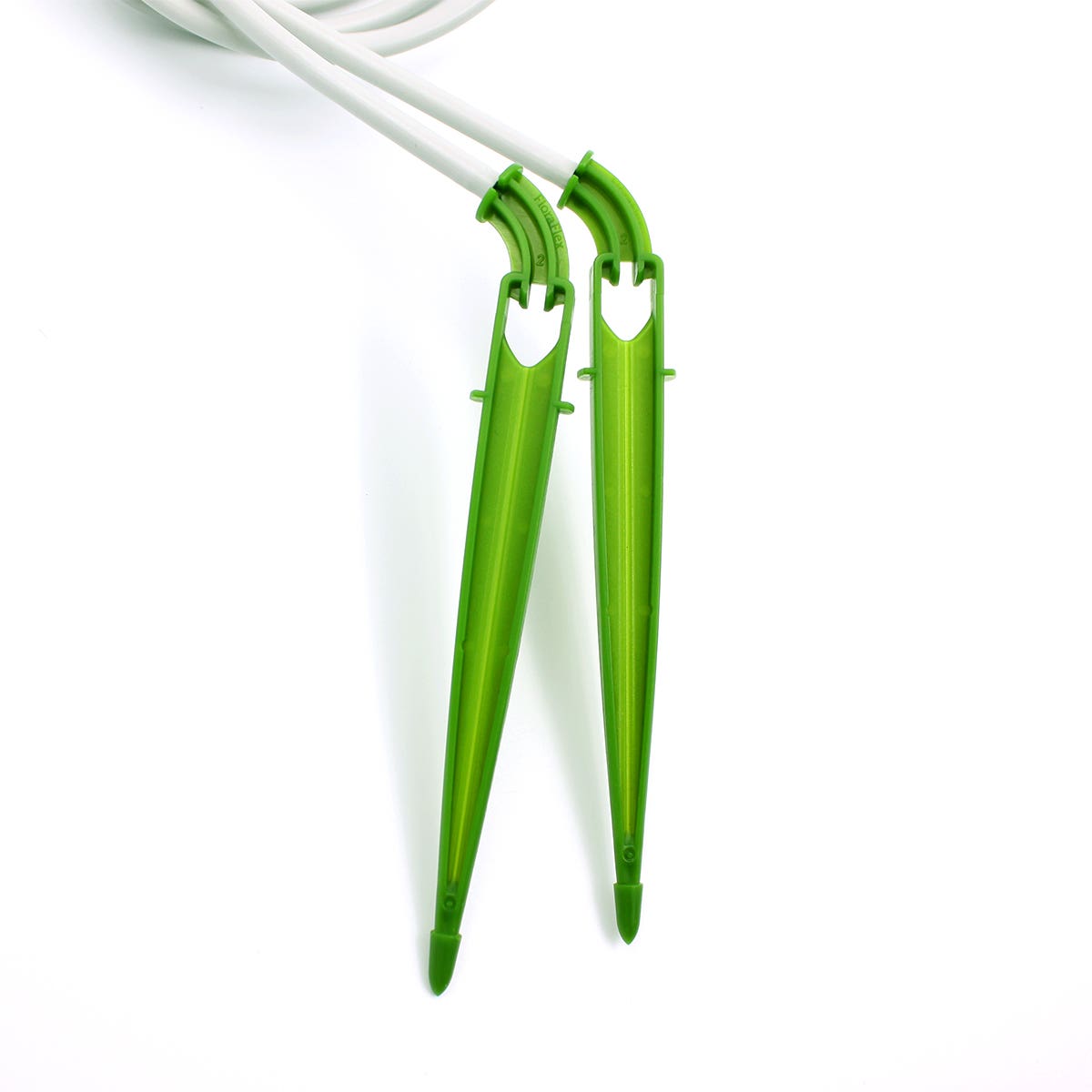 FloraFlex Micro Drip | 2-Way Parallel Split Micro Tube Dripper Assembly 0.3 GPH Per Stake | 18