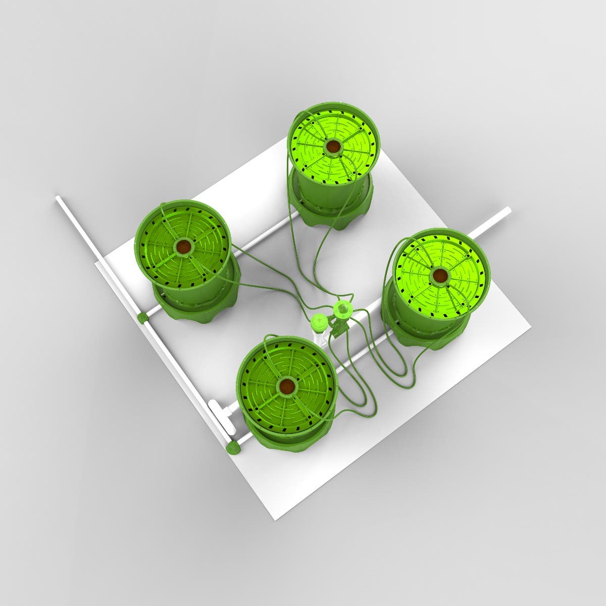 4 Plant Matrix Irrigation & Drainage Kit w/ 5 Gal Pots