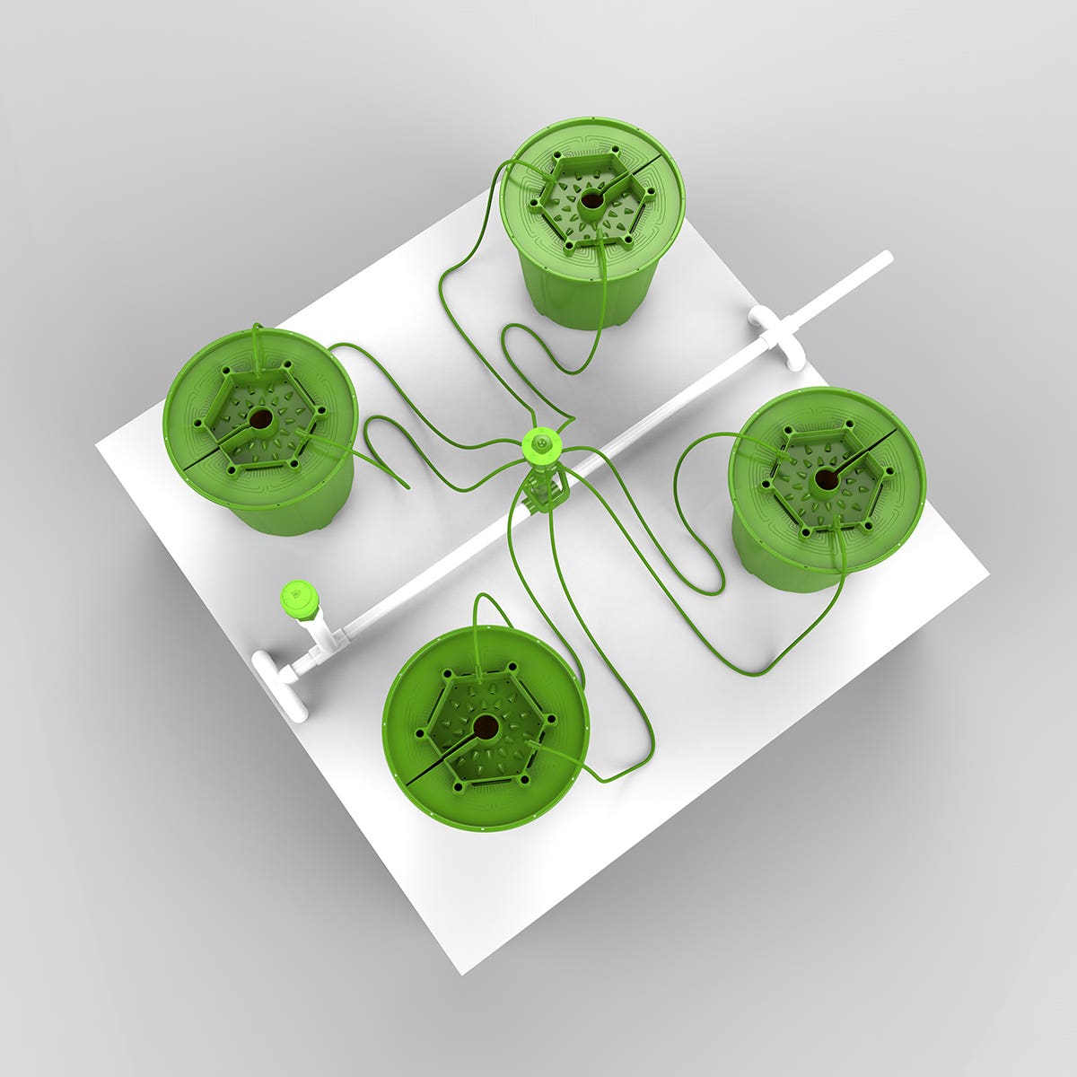 4 Plant FloraCap Irrigation Kit w/ 5 Gal Pots