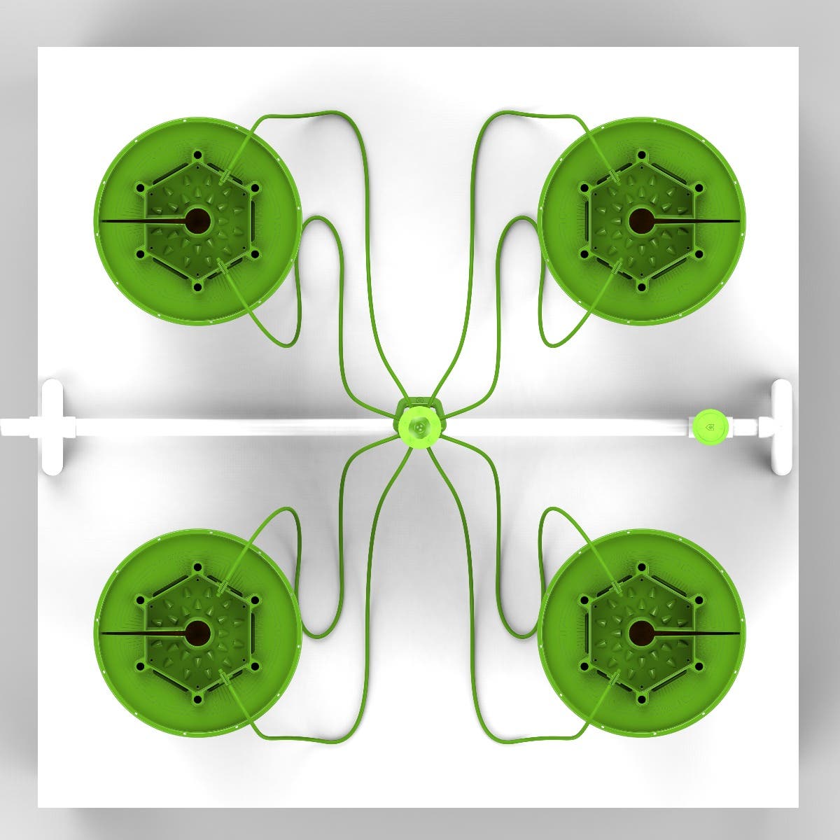 4 Plant FloraCap Irrigation Kit w/ 5 Gal Pots