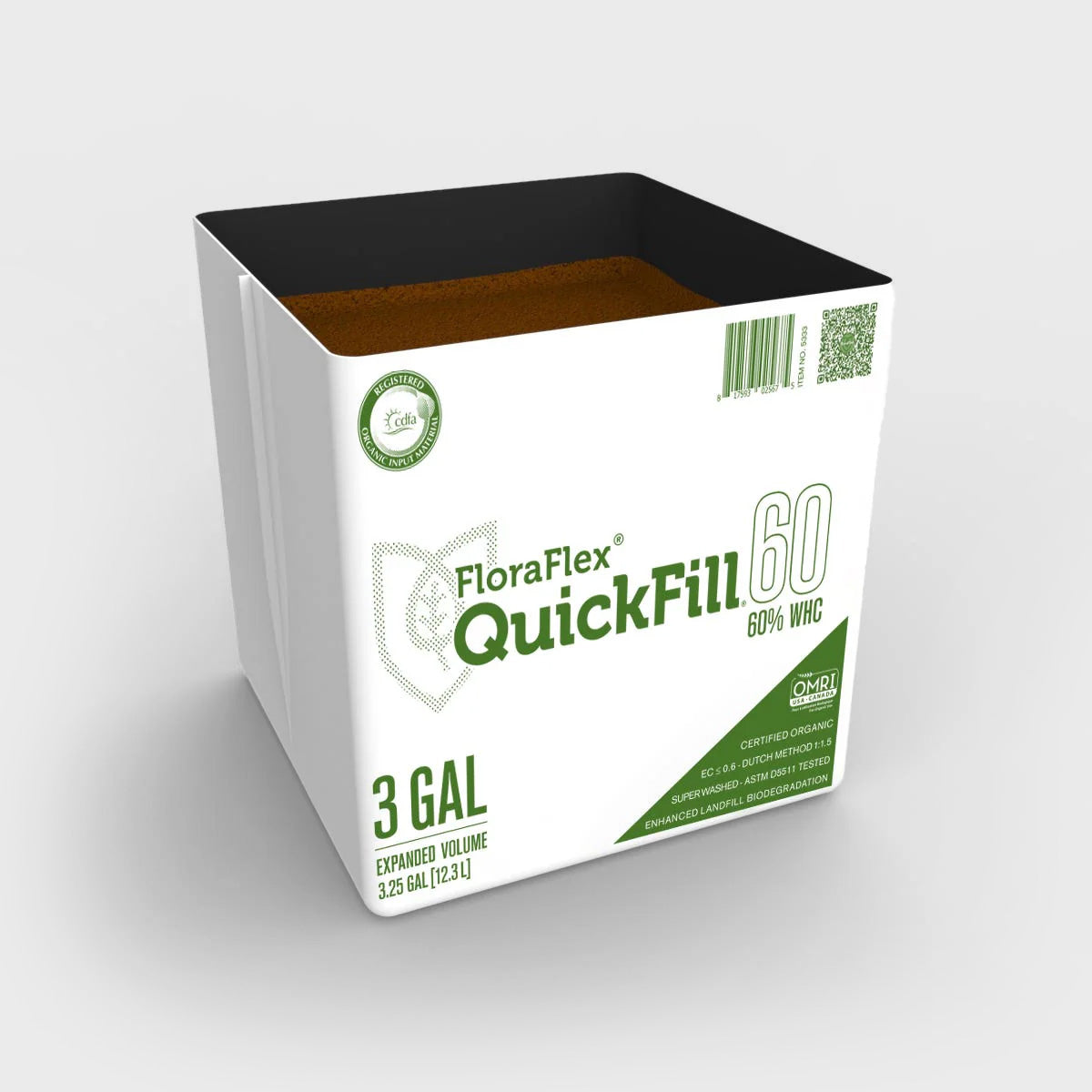 3 Gal QuickFill™ | 60% WHC | FloraFlex