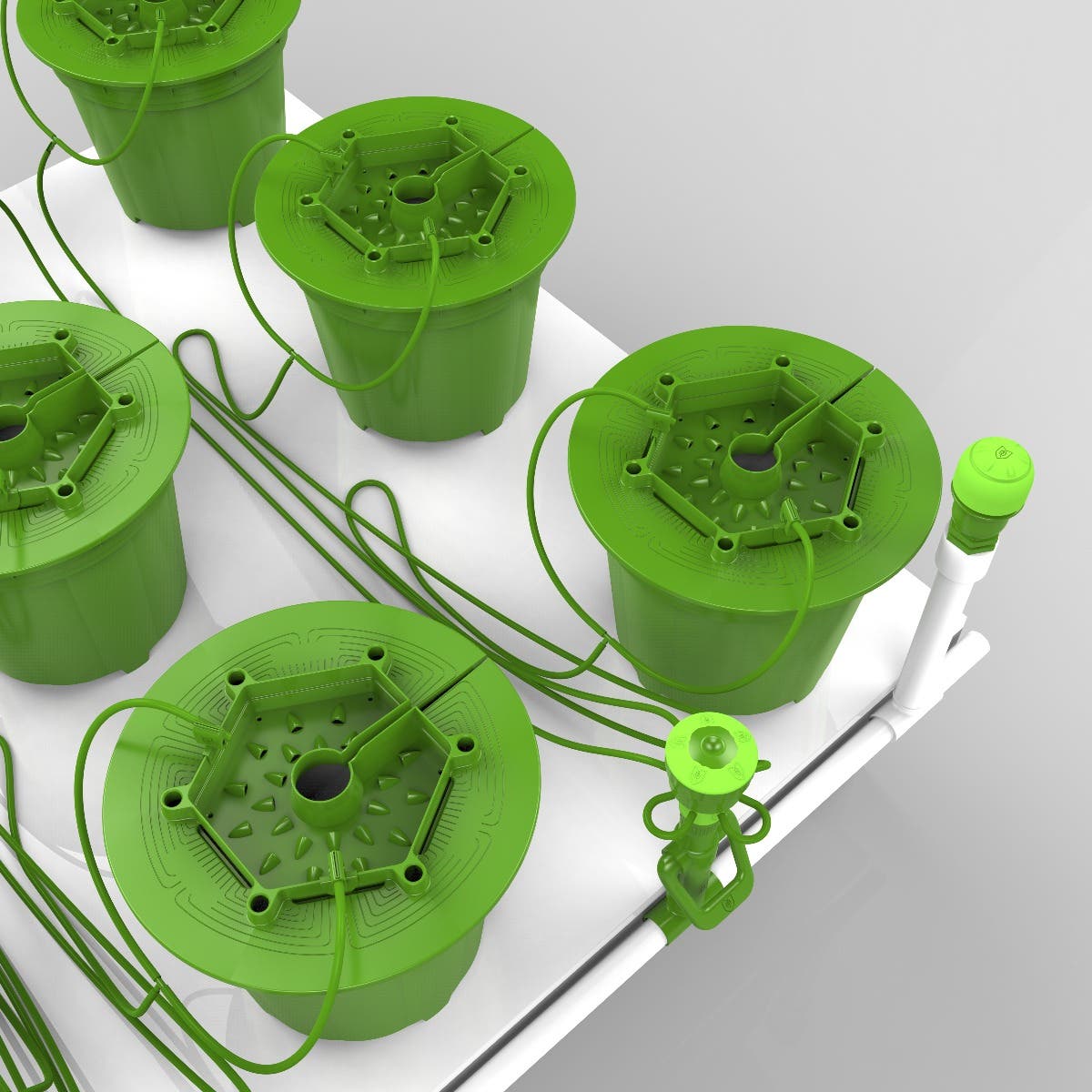 9 Plant FloraCap Irrigation Kit w/ 3 Gal Pots