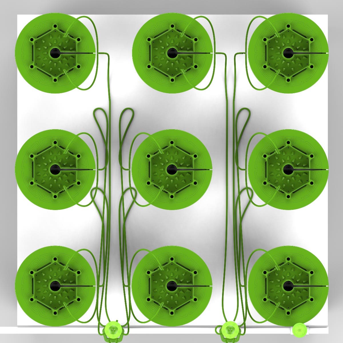 9 Plant FloraCap Irrigation Kit w/ 3 Gal Pots