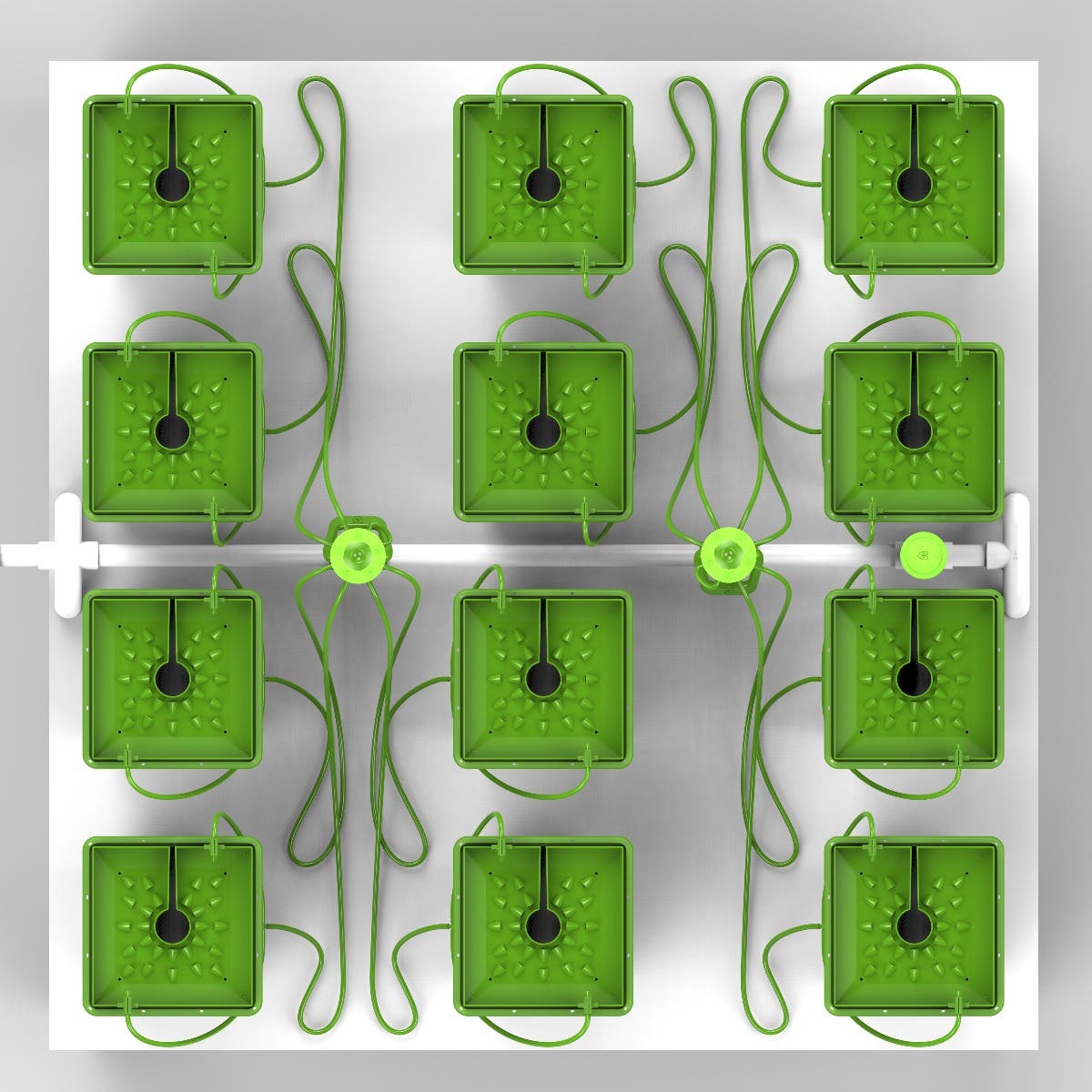 12 Plant FloraCap Irrigation Kit w/ 2 Gal Pots