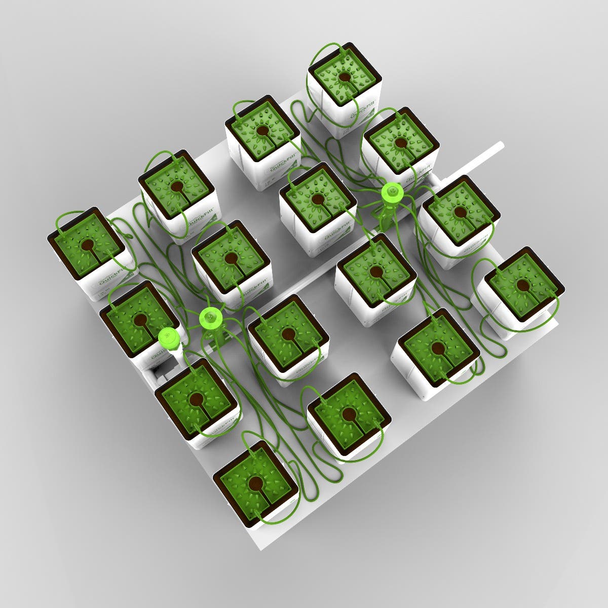 16 Plant FloraCap Irrigation Kit w/ 1 Gal QuickFill 60%