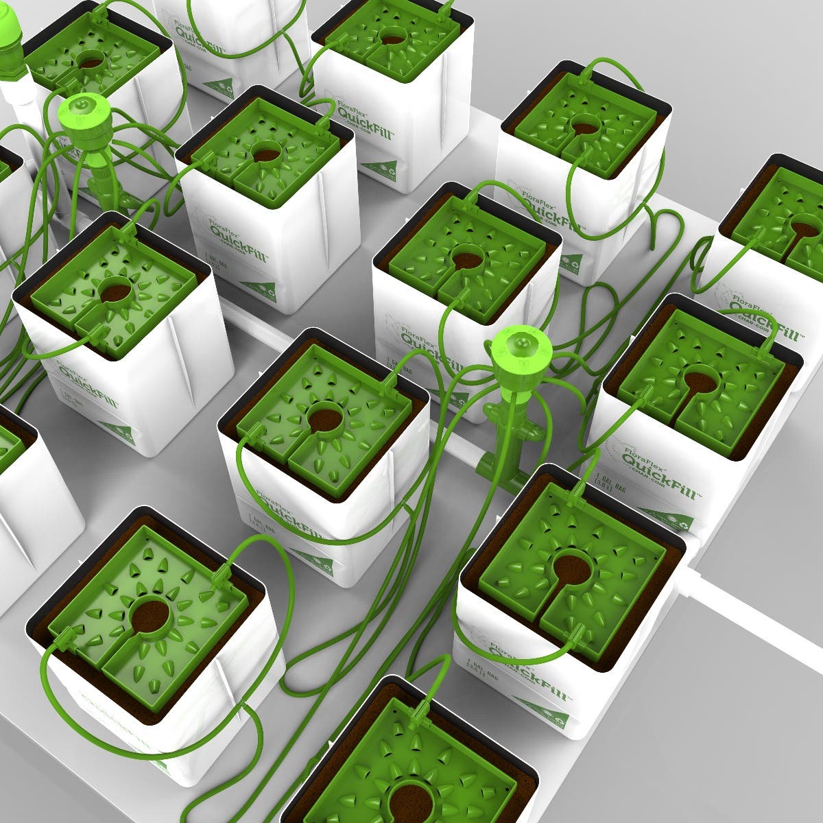 16 Plant FloraCap Irrigation Kit w/ 1 Gal QuickFill 60%