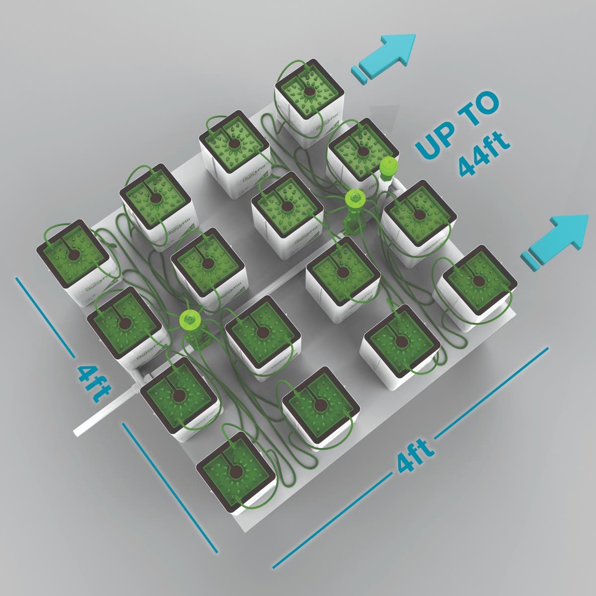 12 Plant FloraCap Irrigation Kit w/ 1 Gal QuickFill 60%