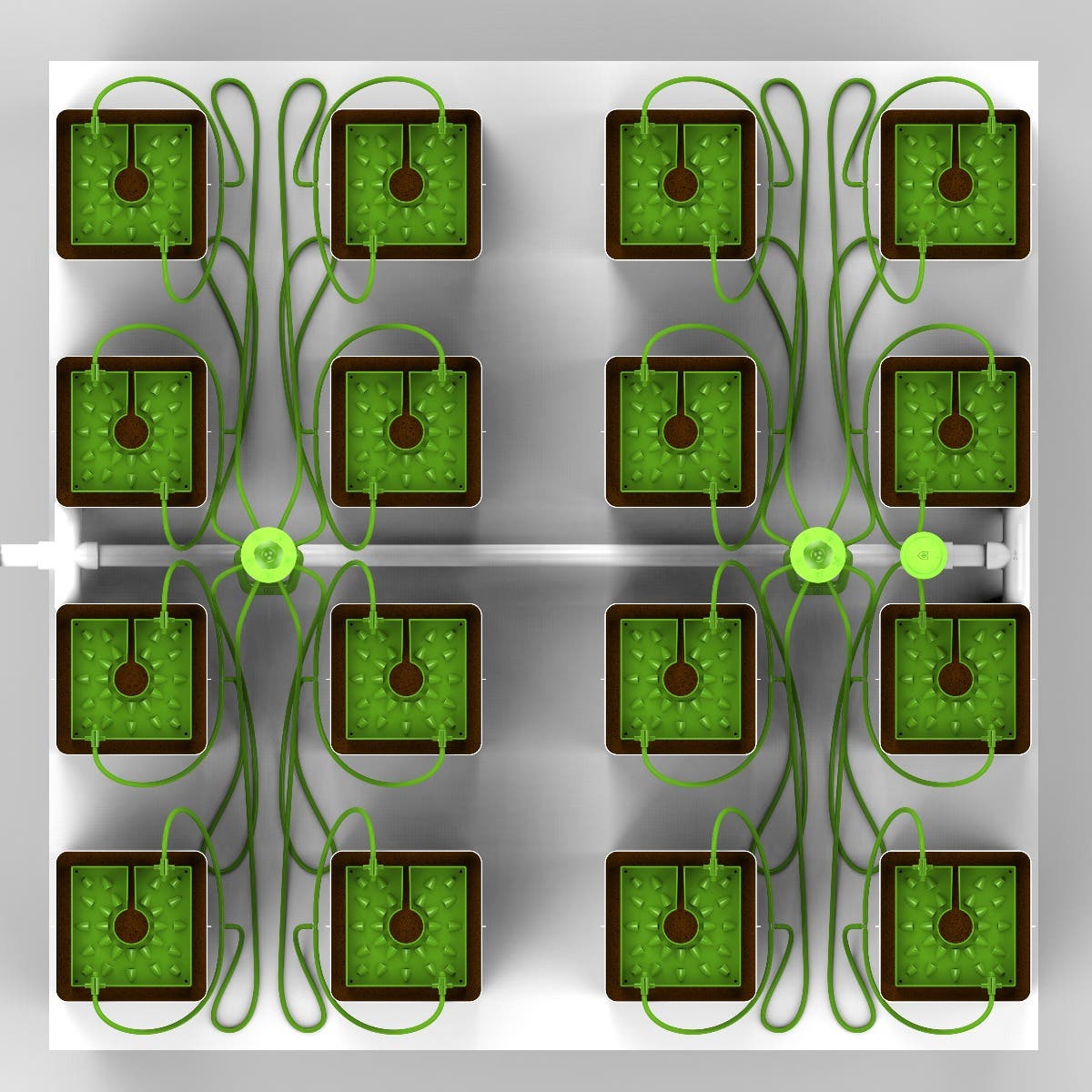 12 Plant FloraCap Irrigation Kit w/ 1 Gal QuickFill 60%