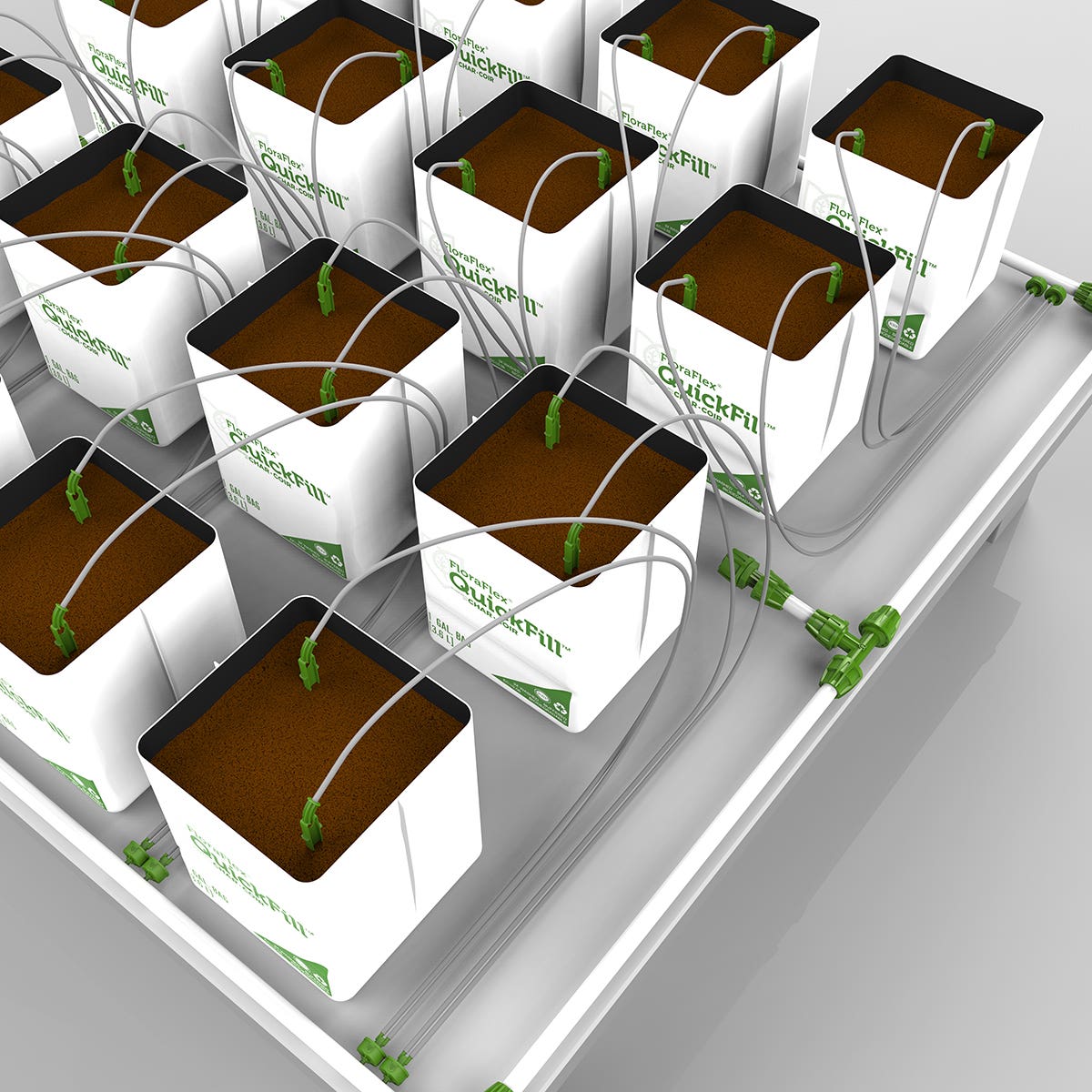 16 Plant Micro Drip Irrigation Kit w/ 1 Gal QuickFill 60%