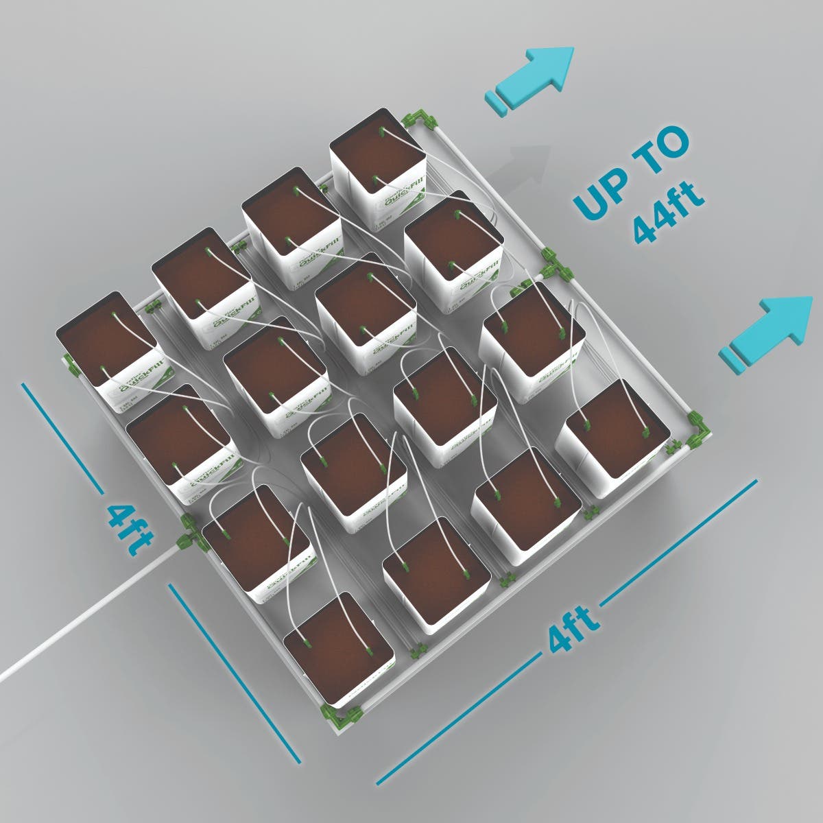 16 Plant Micro Drip Irrigation Kit w/ 1 Gal QuickFill 60%