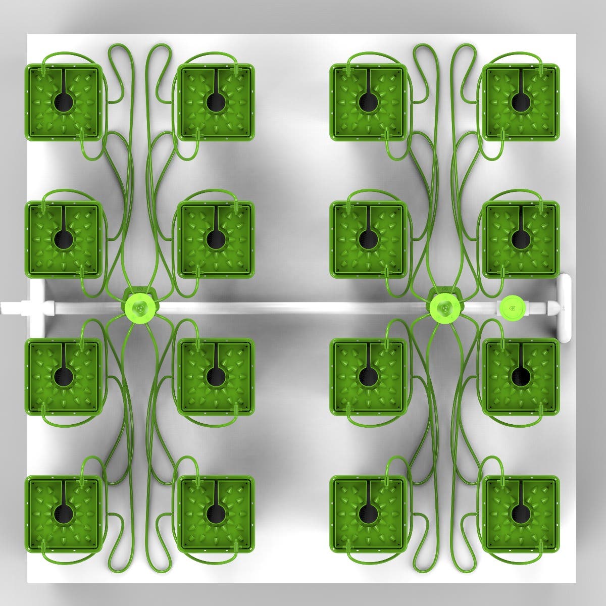 16 Plant FloraCap Irrigation Kit w/ 1/2 Gal Pots