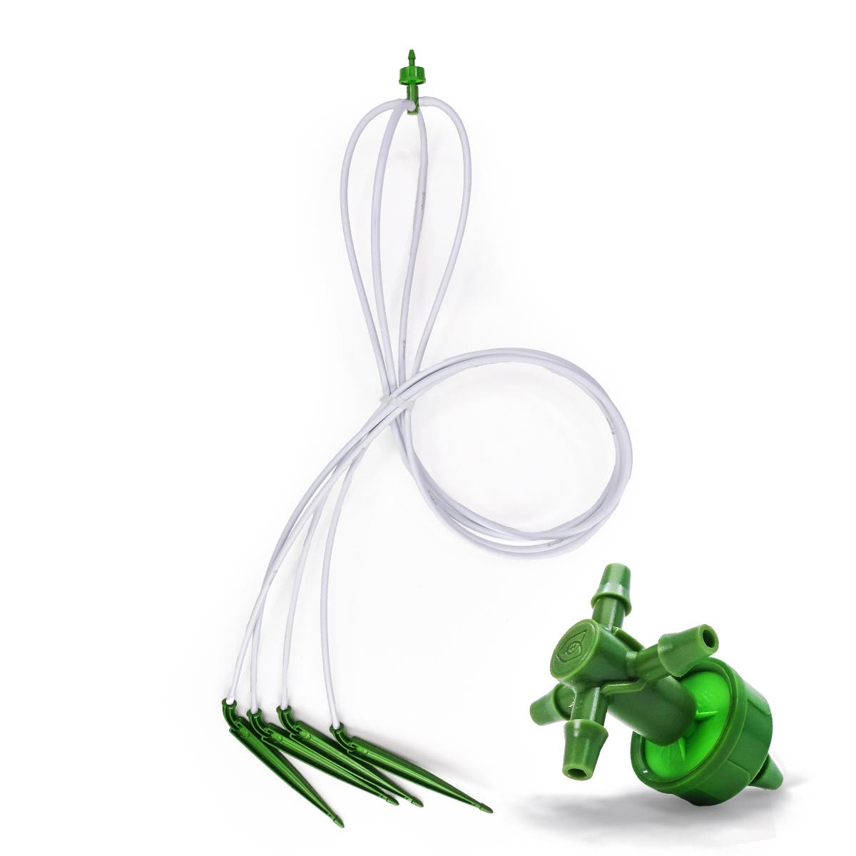 FloraFlex Micro Drip | 4-Way Original Split Micro Tube Dripper Assembly 0.2 GPH Per Stake | 36