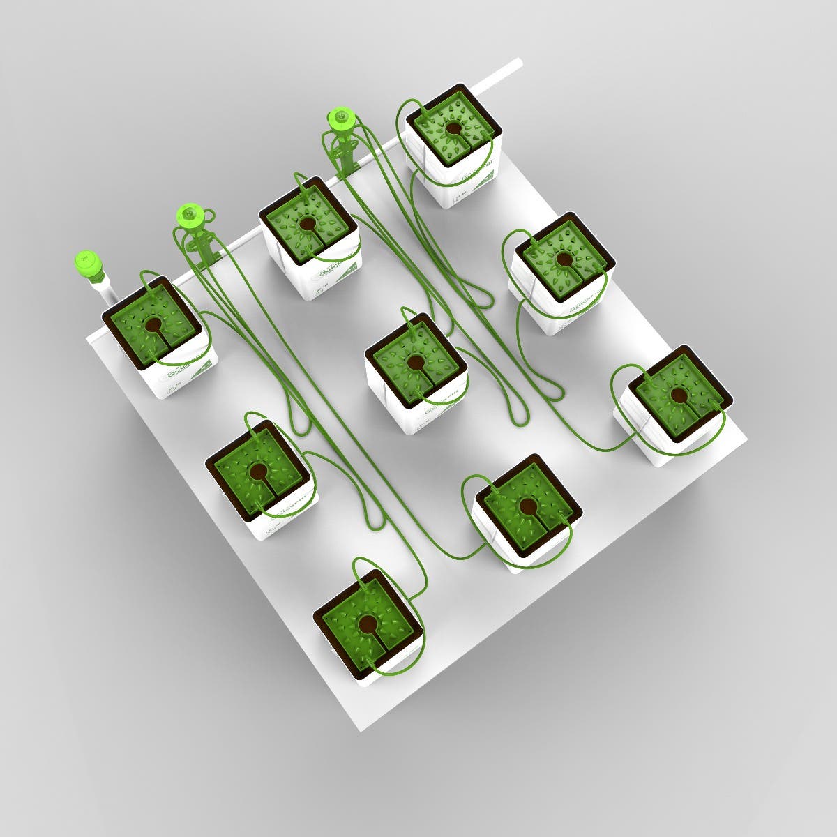 9 Plant FloraCap Irrigation Kit w/ 1 Gal QuickFill 60%