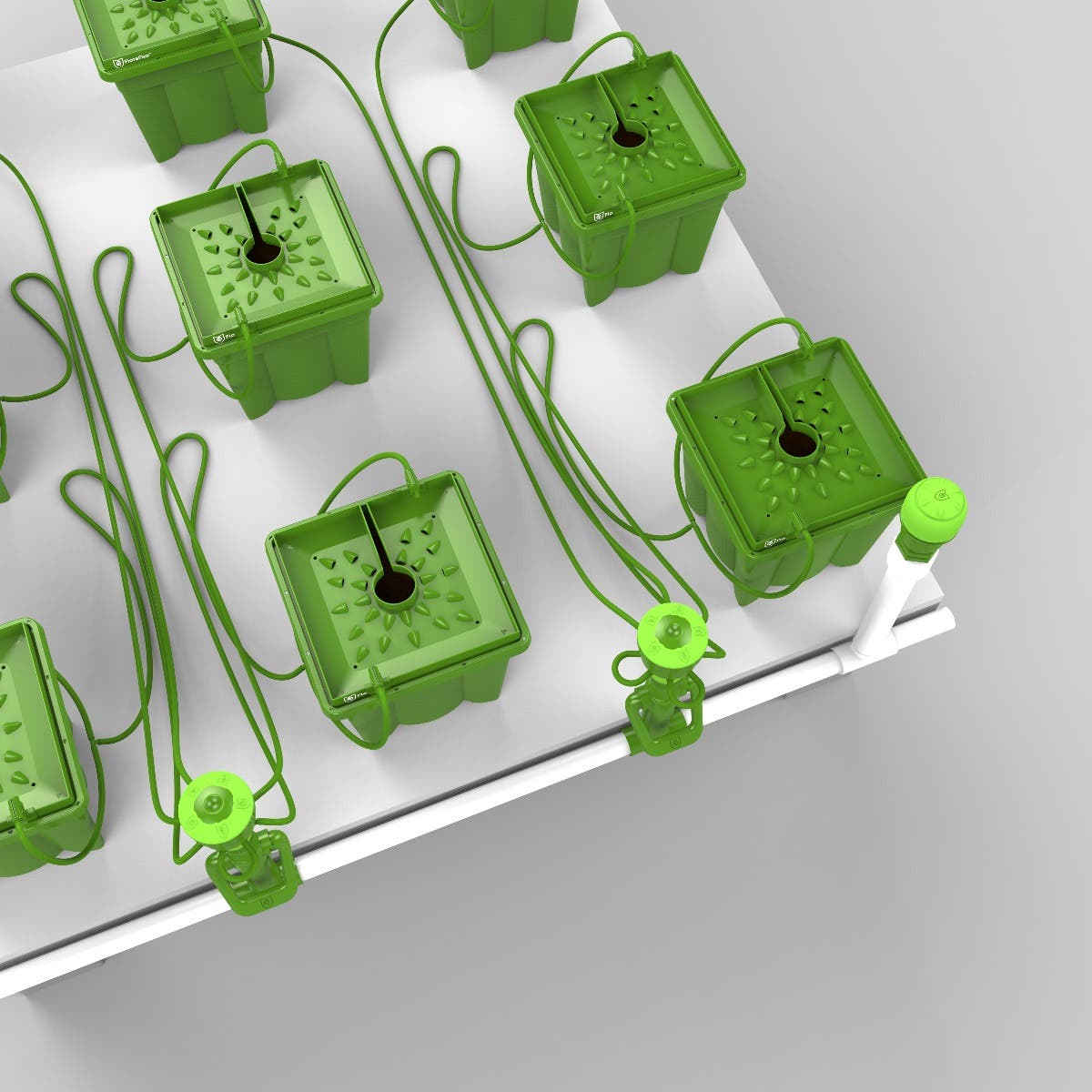 9 Plant FloraCap Irrigation Kit w/ 2 Gal Pots