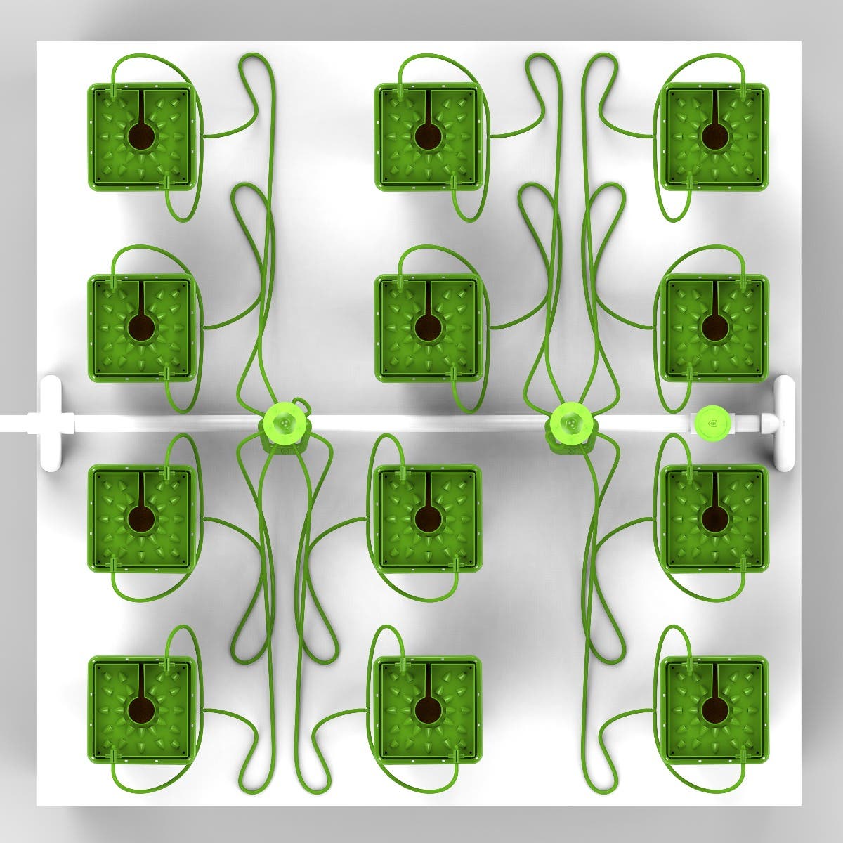 12 Plant FloraCAP Irrigation Kit w/ 1 Gal Pots