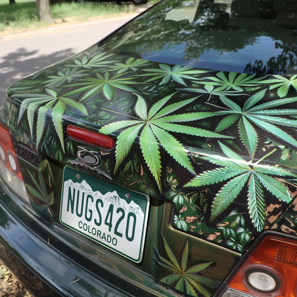 Colorado Cannabis-Themed License Plates Auction Fundraiser