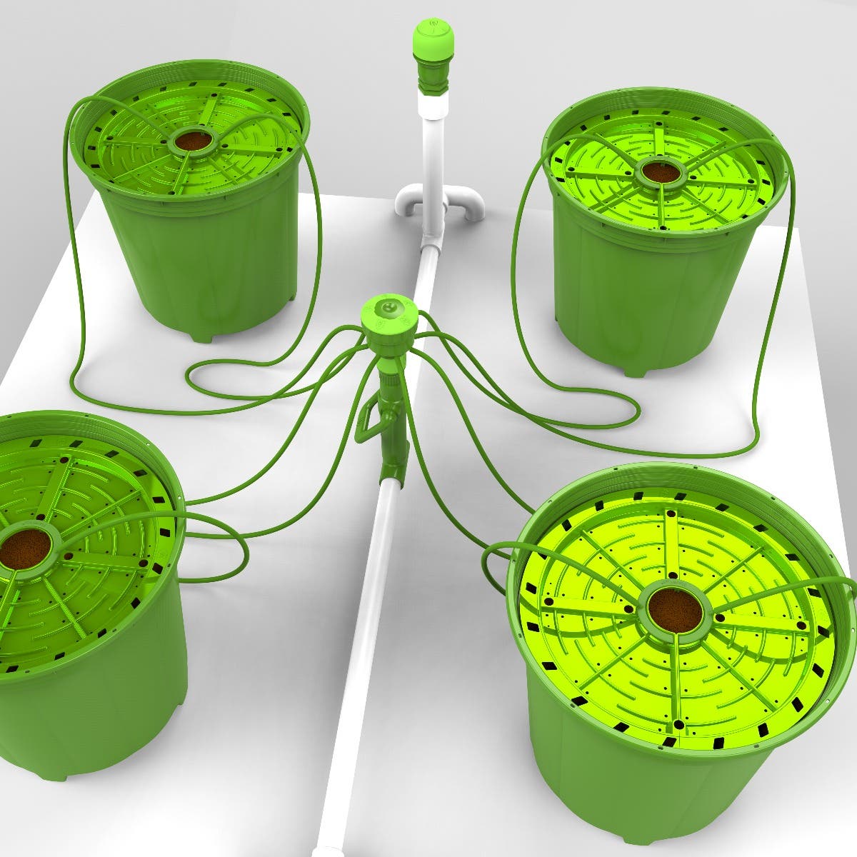 4 Plant Matrix Irrigation Kit w/ 5 Gal Pots