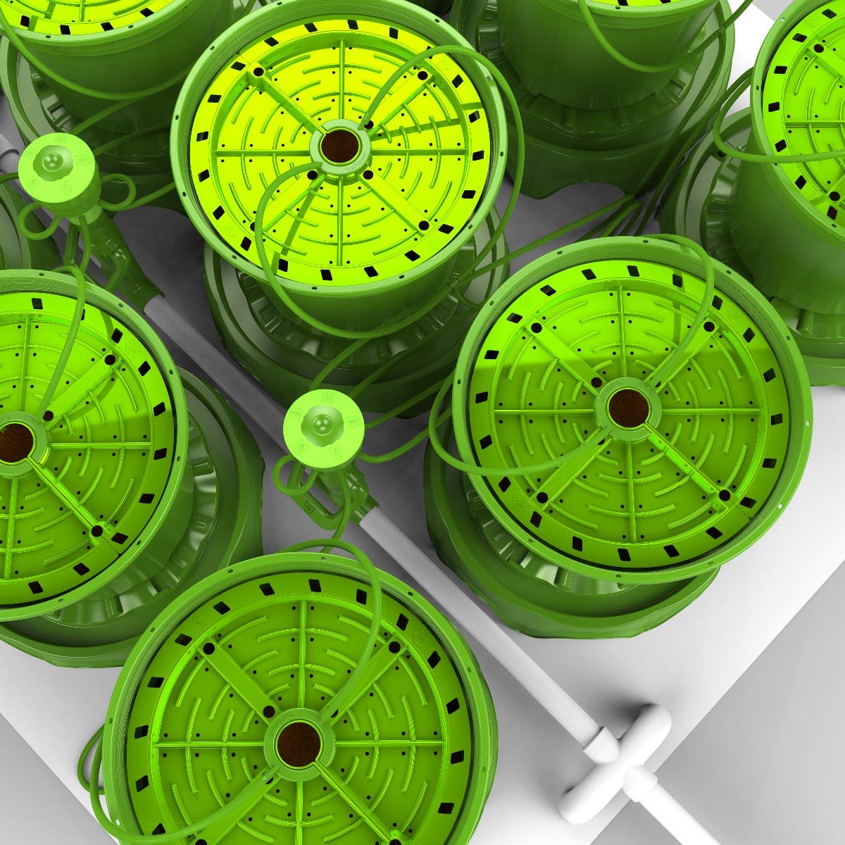 9 Plant Matrix Irrigation & Drainage Kit w/ 3 Gal Pots
