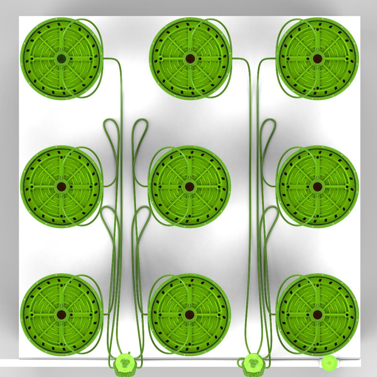 9 Plant Matrix Irrigation Kit w/ 3 Gal Pots