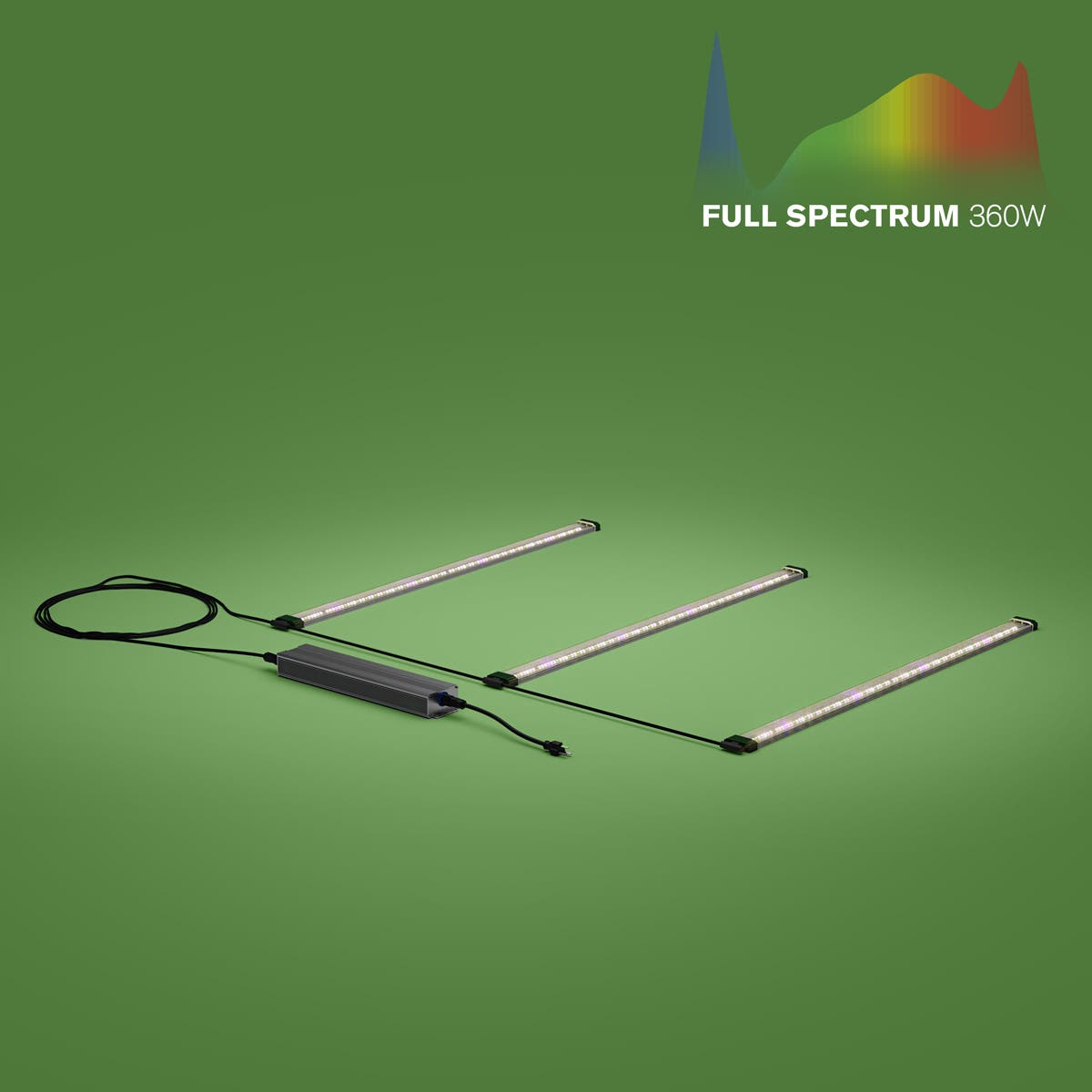 3 Bar - 360W Full Spectrum Under Canopy 4x4 - 4x6