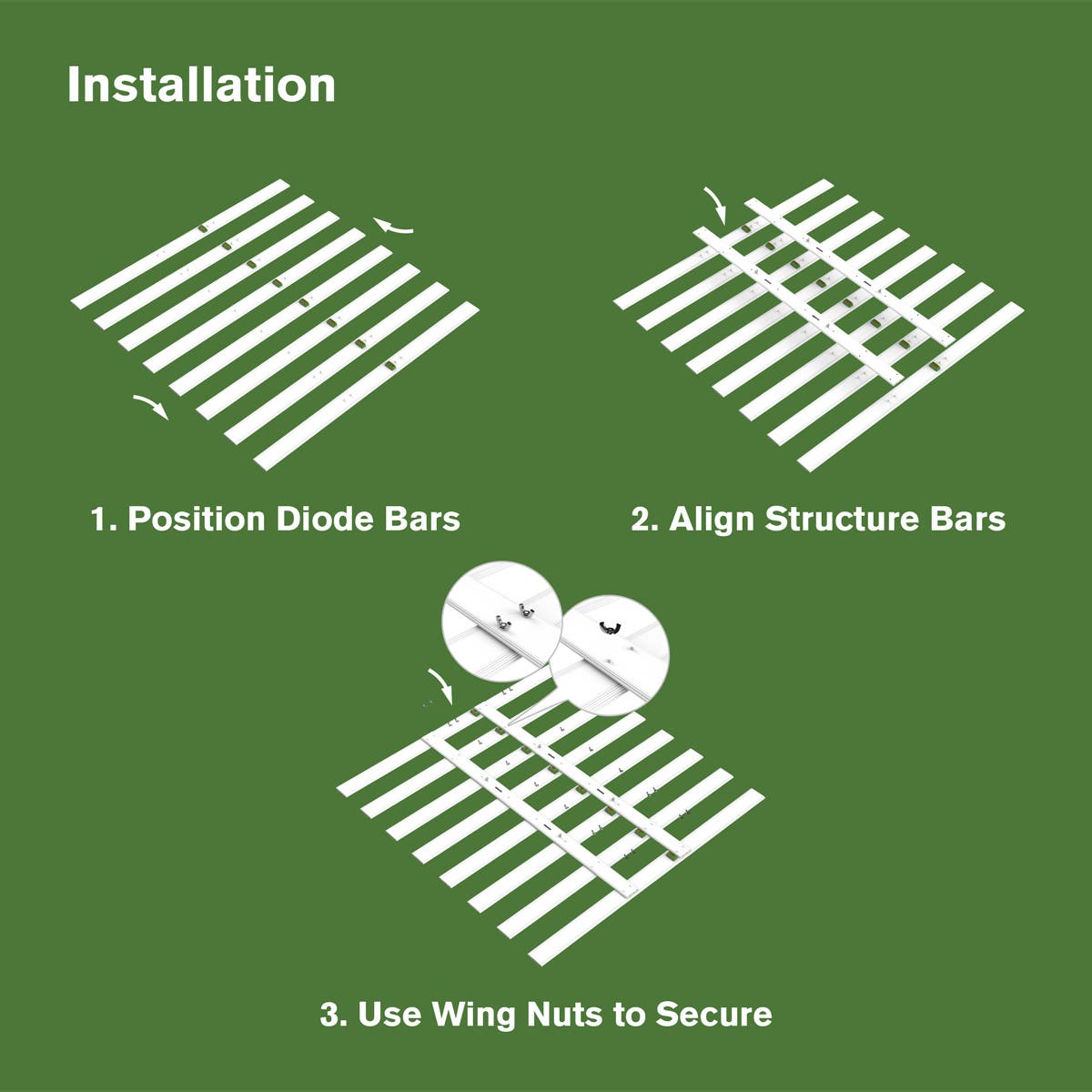 Patent Pending 700W Full Spectrum LED Grow Light with Custom