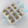 (12) 8" Wool per 4'X4' w/MicroDrip Irrigation (4'x4'-4x44') | Wool Cubes Not Included